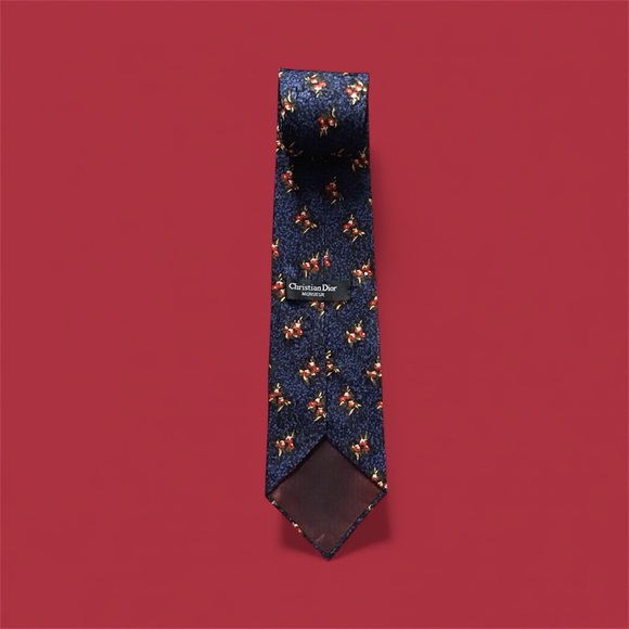 Vintage EUC Christian Dior Monsieur Floral tie - Picture 2 of 6